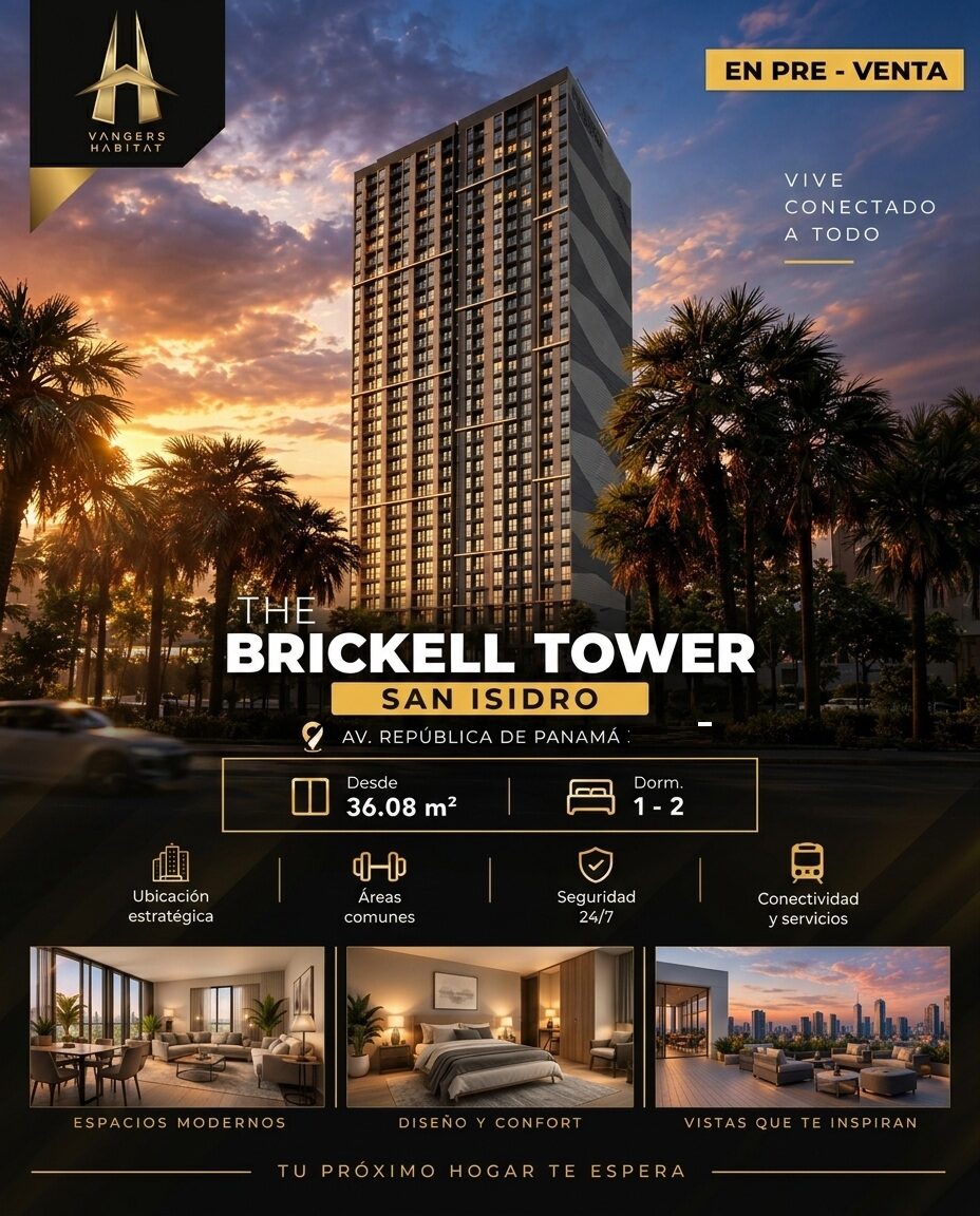 Vive a un paso del centro financiero de San Isidro en THE BRICKELL TOWER — 1